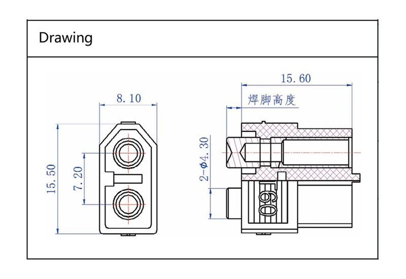 Custom Male Female Bullet Connectors