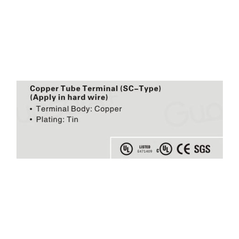Copper Tube Terminal(SC-Type)(Apply in hard wire)